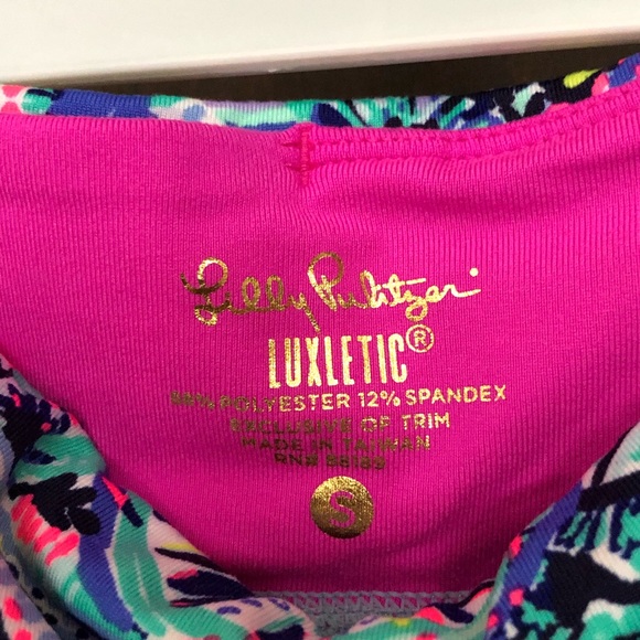 Lilly Pulitzer Luxletic leggings size Womens small blue green pink - Picture 2 of 6
